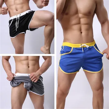 

Men's beach pants Quick dry Clothing Men's Casual Shorts Household Man Short G Pocket Straps Inside Trunks Beach Shorts