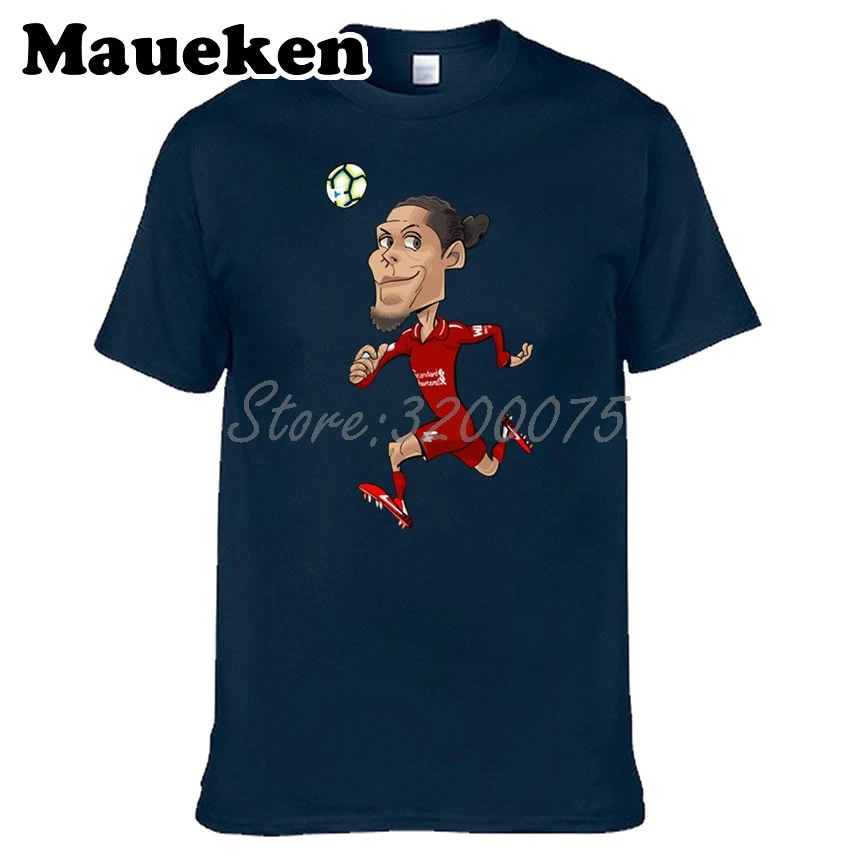Мужская футболка с круглым вырезом Virgil van Dijk 4 Нидерланды W19030201|Футболки| |