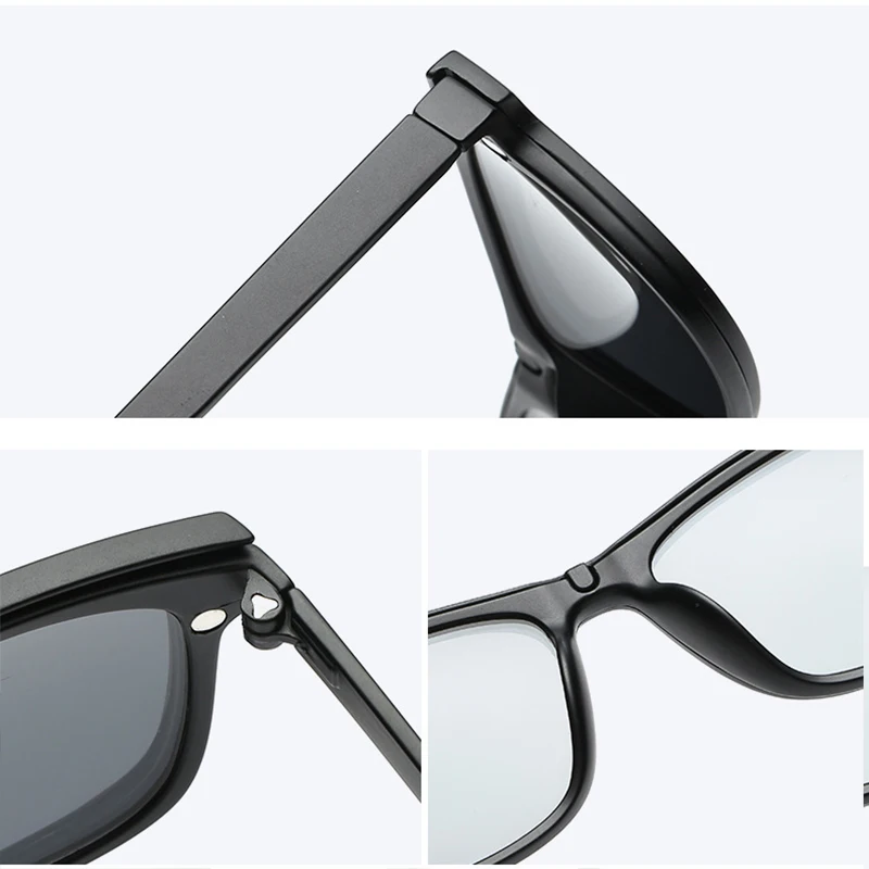 Оптическая оправа для очков Мужская женская с 3 зажимами на магнитах поляризованные солнцезащитные очки 3D прозрачные очки оправа для очков для мужчин YQ331
