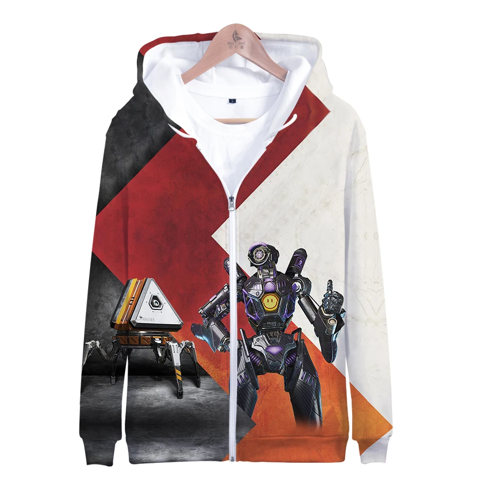 aikooki zipper Hoodies Sweatshirt Men casual pollovers 3D cotton Autumn Witcher Fashion Hoodies