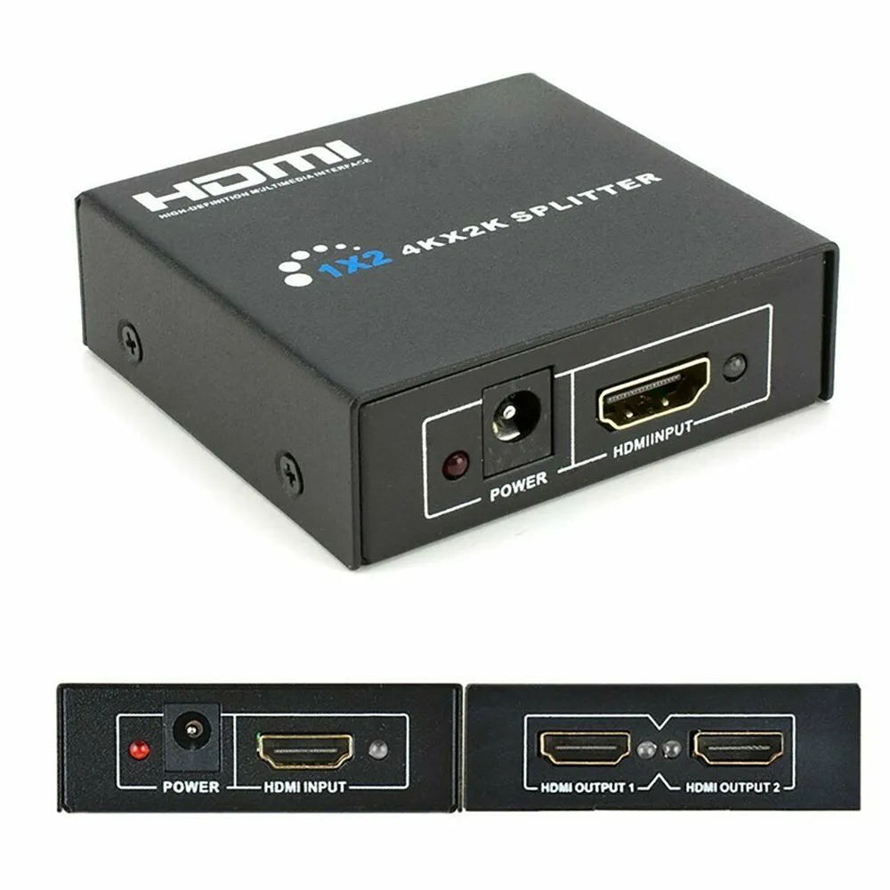 HDMI коммутатор 1X4 1 в 4 Выход HDMI сплиттер усилитель 1X2 1 в 2 выход Поддержка HDCP 1080P 4 к/2 к 3D для HDTV DVD PS4 Xbox