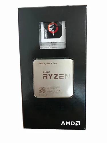

AMD Ryzen 5 1400 R5 1400 3.2 GHz Quad-Core CPU Processor YD1400BBM4KAE Socket AM4