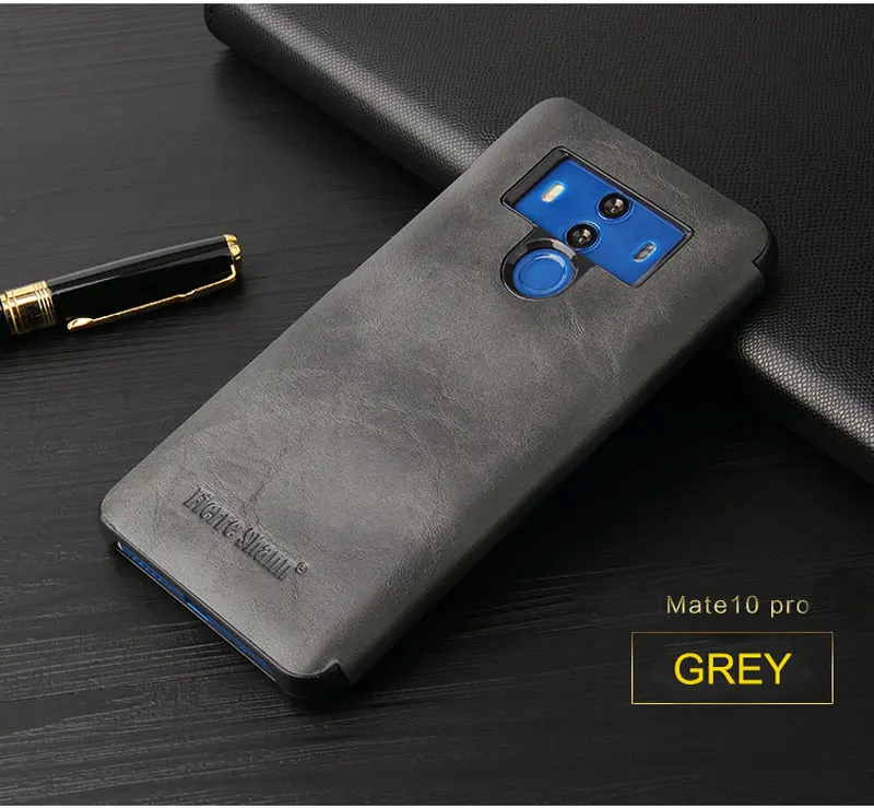 Роскошный кожаный чехол с окошком для Huawei Mate 10 Smart Coque для Huawei Mate 10 Pro чехол для телефона Smart View capa