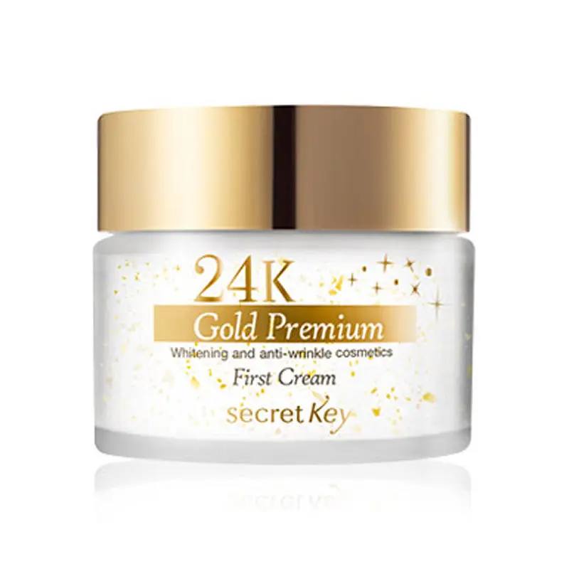 Секретный ключ 24 К Gold Premium первый крем 50 г для лица отбеливающий увлажняющий