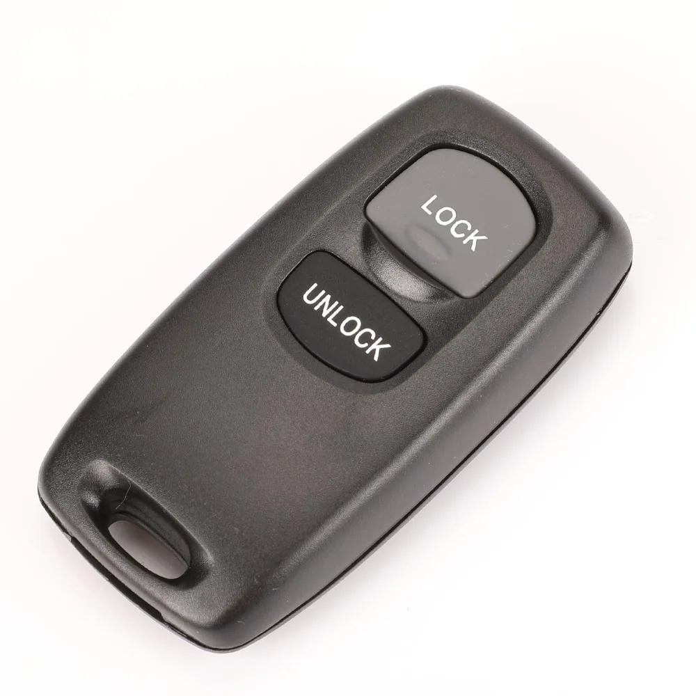 

jingyuqin Remote Key Case Shell Cover for Mazda 2 3 6 323 626 Key Blank Keyless Entry Fob 2 Buttons Car Key