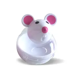 Забавная мышь неваляшка Развивающие игрушки для домашних животных утечка пищи игрушка кошка интерактивные шары
