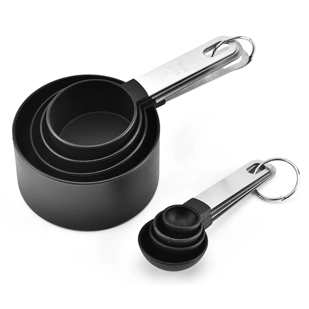 

8pcs/set Measuring Set Coffee Kitchen Tools Measuring Cups Spoons Set DIY Stainless Steel Cooking Useful Professional Bakeware