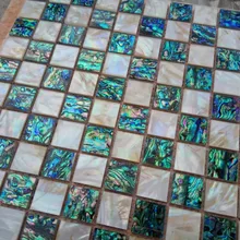 25 мм Glimmer Новая Зеландия Abalone Paua раковина мозаичная плитка раковина мозаика MD-WP022 дом отель Вилла роскошный Декор щитка