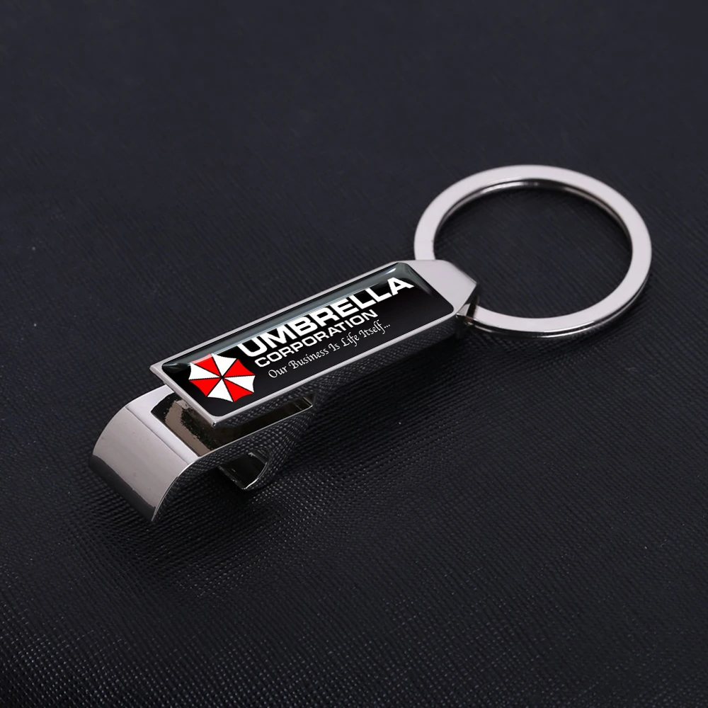 

Business Corporate Gift Custom Logo Personalized Keyring Bottle Opener Metal Keychain Key Holder Bottle Opener with Epoxy Dome