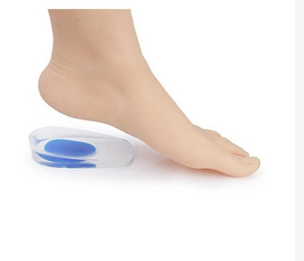 1Pair Unisex Soft Rubber Gel Pain Heel Spur Cup Insoles Support Shoe Cushion Inserts For Man Pad Quality | Красота и здоровье