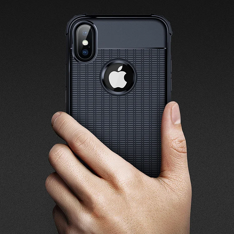

LSDI Shockproof Thin Bumper Case for iPhone X XS XR XS Max 6 6s 7 8 Plus Shock Absorption Design Soft Protective TPU Cover