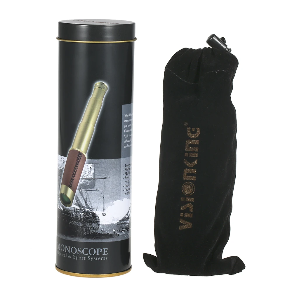 Visionking 25x30 عالية الطاقة البسيطة المدمجة أحادي BAK4 سقف بريزم المحمولة للطي تلسكوب مناظير أحادي