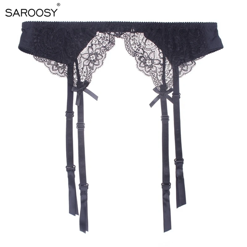 SAROOSY New Sexy Adjustable Lace Garter for Women Bow Tie Detail Belt for Stockings Sexy Underwear Plus Size