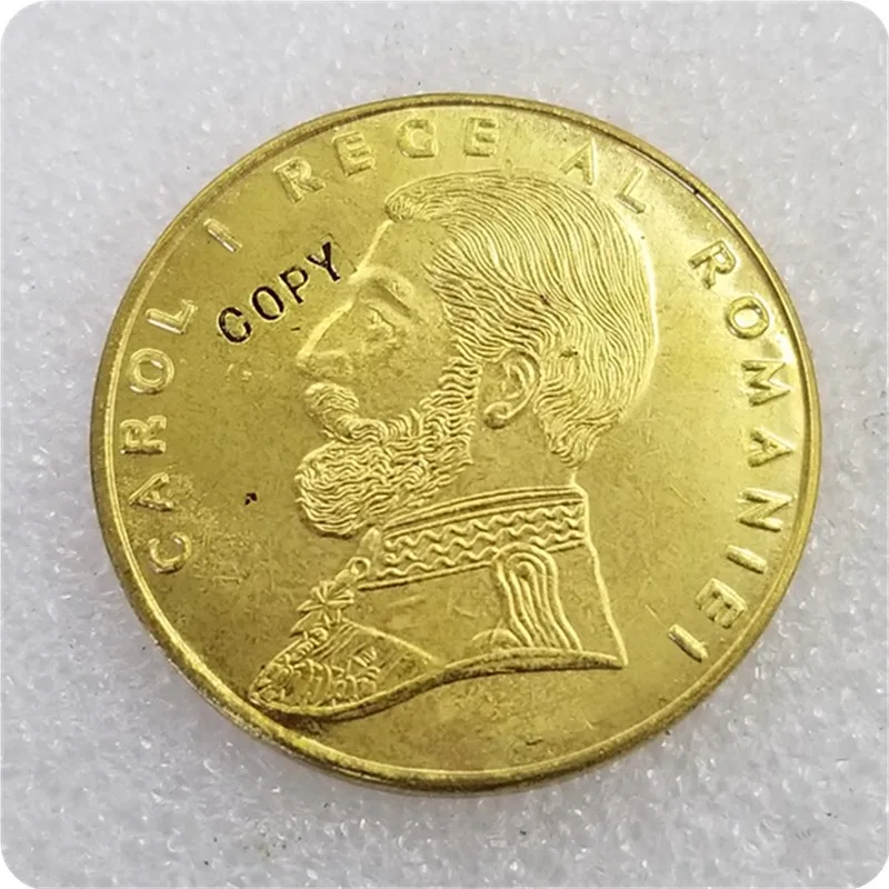 

ROMANIA-CAROL-I-INDEPENDENCE-MEDAL-1878-GOLD-PLATED-REPLICA-COPY commemorative coins-replica coins medal coins collectibles