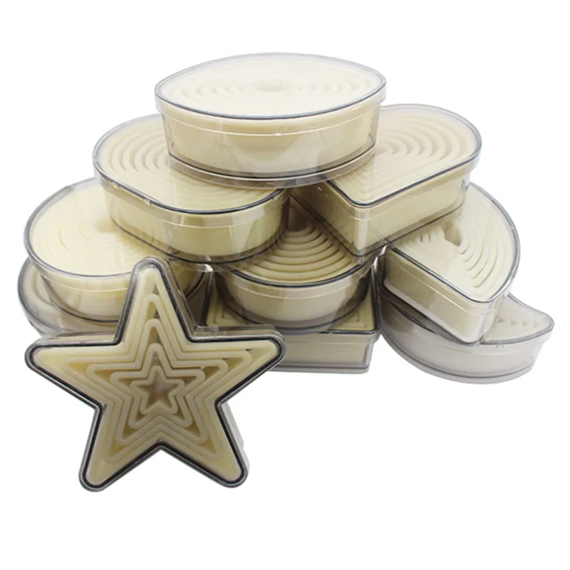 Kaufen Hohe Qualität Nylon Cookies Cutter Set Kunststoff Cookies Form 3D Keks Formen Küche Backform