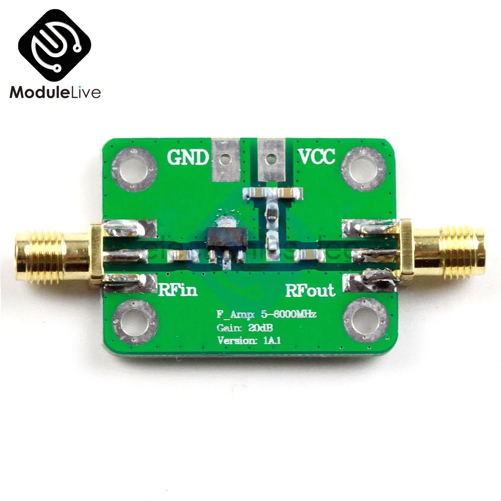 

LNA 5 -6000MHz 5-6K Mhz Amplifier Module Gain 20dB RF Wide Band Low Noise Amplifier Board New