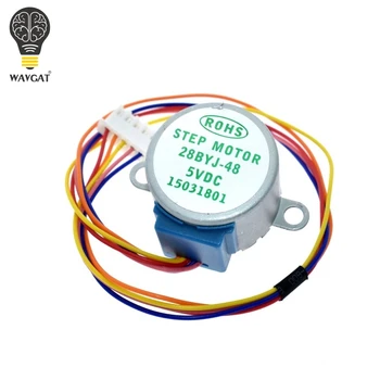 

ULN2003 5V 4-phase 5-wire stepper motor gear motor 28BYJ-48-5V,Micro Mini Electric Step Motor for PIC 51 AVR