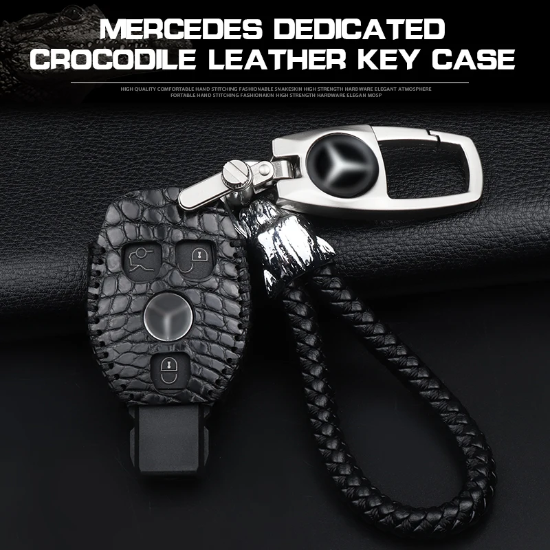 

Special for Mercedes Benz Key bag leather grade c200lc180glaglkc s class glc260 automobile key bag remote control shell button