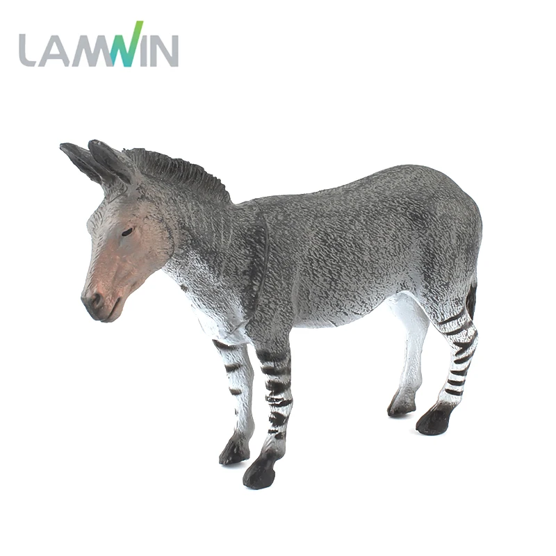 Lamwin Free Shipping Lifelike Donkey Action Figure Model Plastic PVC