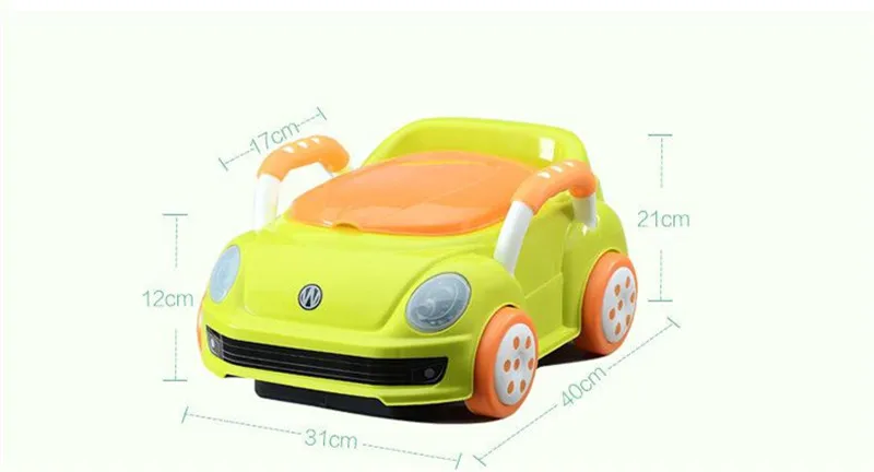 2017 Brand Cute Beetle Car Style Baby Potty Trainer Plastic Kids Toilet Travel Potty Chair Free Shipping Urinary Potty Boy Girl02