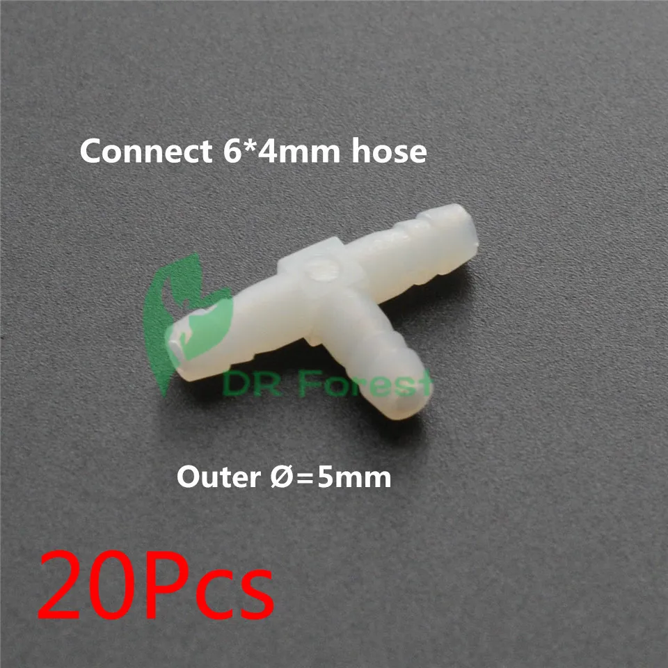 20pcs Dentist Lab Air Water Plastic Tube Connector Pipe Tubbing Fitting