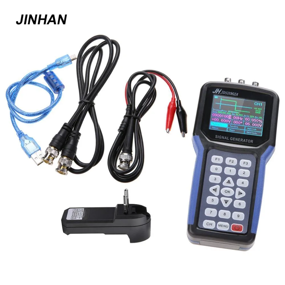 

jinhan Professional Digital Signal Generator Handheld 30MHz 2 Channel Digital Signal Generator Frequency Meter S4R2 AC110-220V