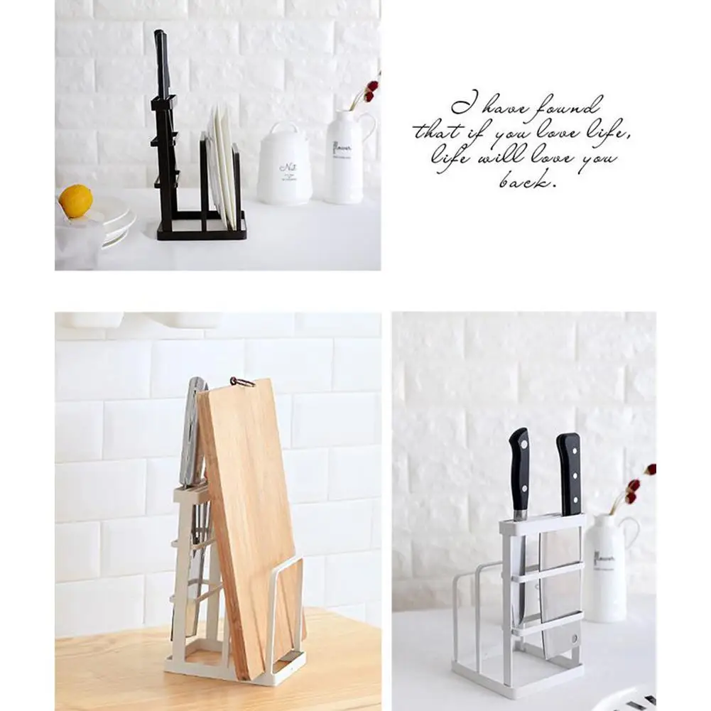 Kitchen Organizer For Cutting Board Knife Drainer Shelf Cooking Dish Storage Rack Pan Cover Stand Kitchen Accessories