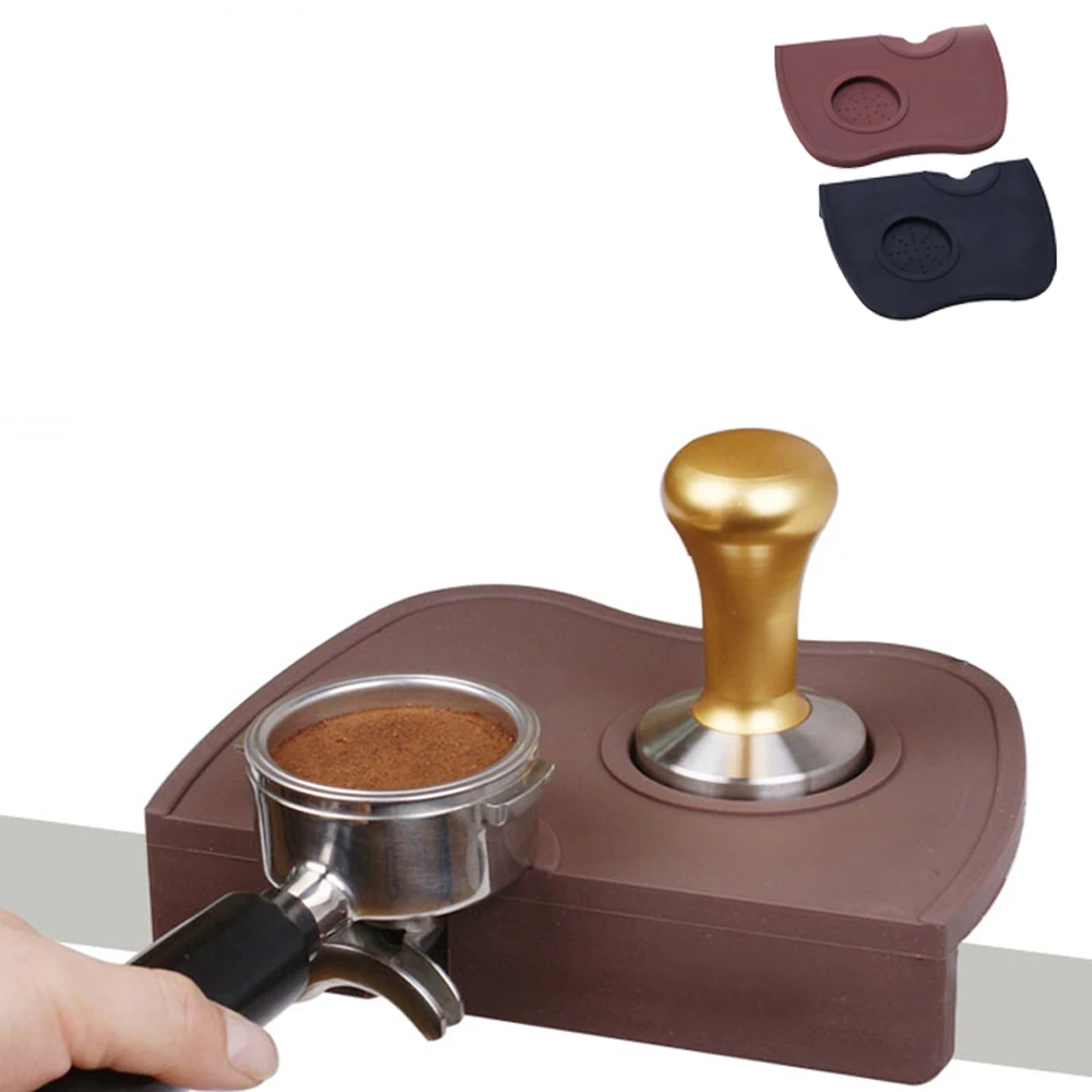 

17.5x12.5x3.3cm High Quality Espresso Coffee tamper mat Silicon corner mat Coffee Maker Tamper Mat (no coffee tamper)