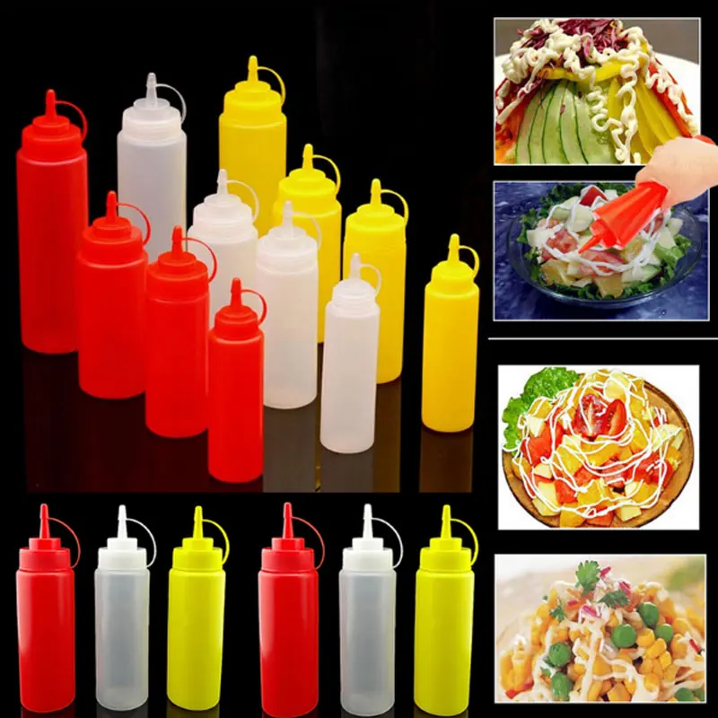 Кетчуп и соус бутылки для диспенсера бутылка для дозировки Mayonnaise ...