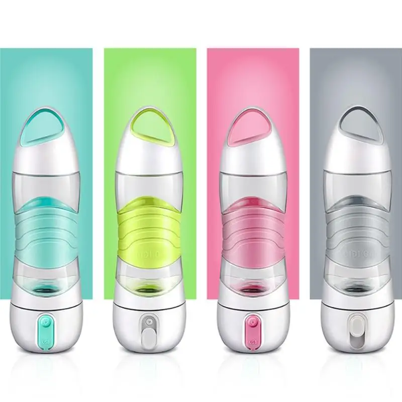 

Multi-functional Lighting Lamp Water Bottle Beauty Nano Mist Sprayer Smart Water Drinking Reminder with SOS LED Light 60ml
