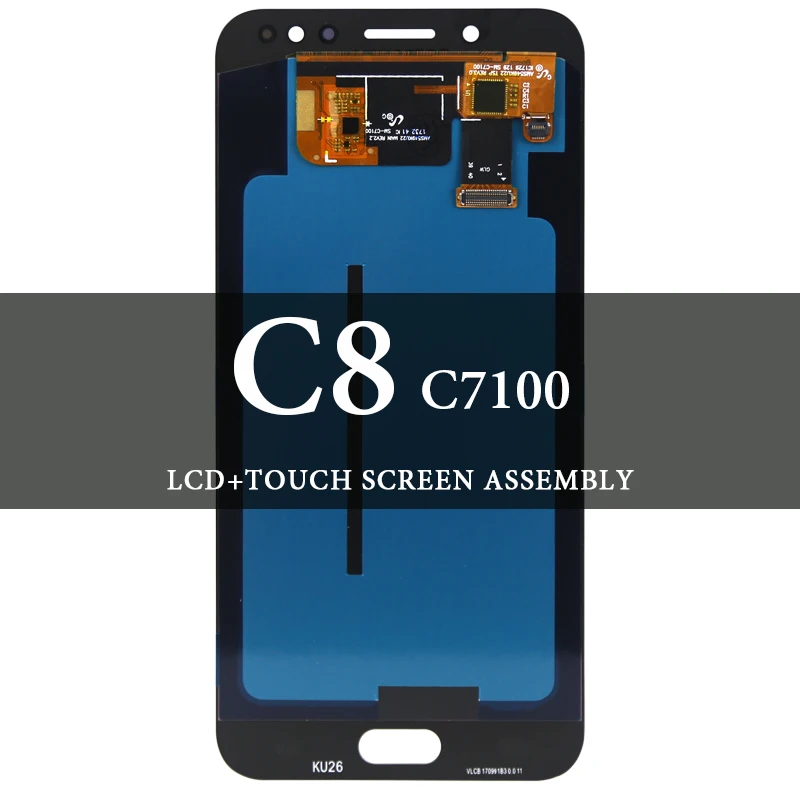 

For Samsung C8 C7100 LCD Super AMOLED LCD Replacement For Samsung C8 C7100 LCD Display With Touch Screen Digitizer Assembly