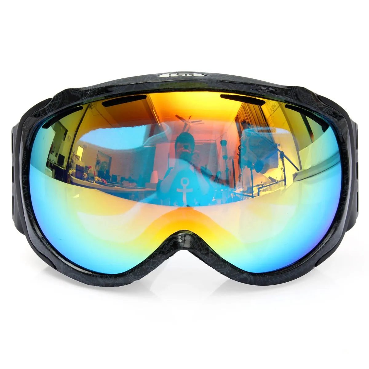 Unisex Professional Spherical Anti fog Dual Lens Outdoor Snowboard font b Ski b font Goggles font