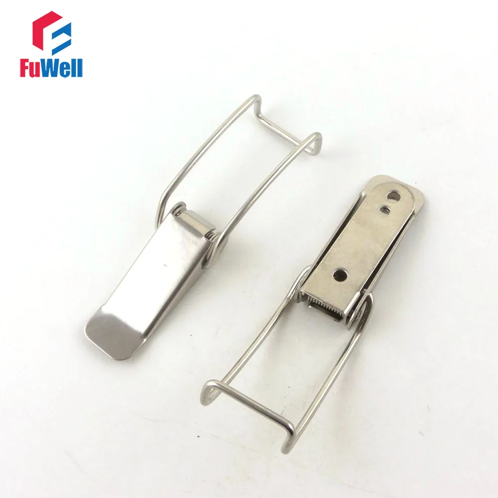

4pcs R111 Iron Toggle Latch Hasps Spring Loaded Cabinet Box Toggle Catch Buckle