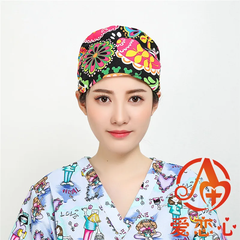 AiLianxin-Женские хирургические шапки, используемые для doctorsnurses, шапки и шапочки для медсестры хлопок