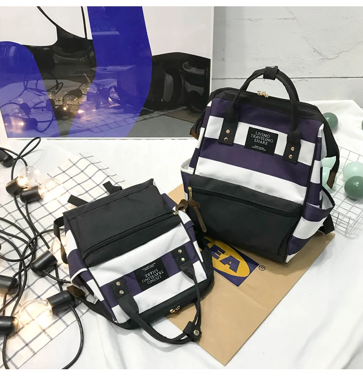 2019 Korean Style Women Backpack Canvas Travel Bag Mini Shoulder Bag For Teenage Girl School Bag Bagpack Rucksack Knapsack