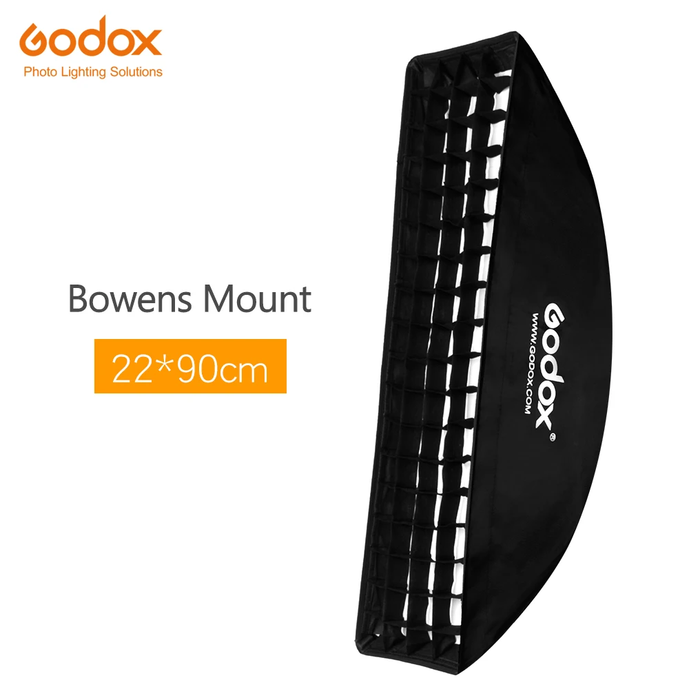 Софтбокс Godox 22x90 см 9x35 дюймов портативный прямоугольный софтбокс с сотовой сеткой