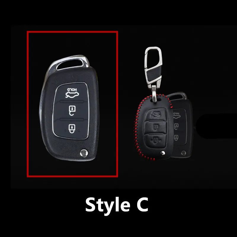SRXTZM чехол для ключей из натуральной кожи Hyundai I40/I30/IX25/IX35/Tucson/Verna/Solaris/Elantra/Accent/I45/New 1
