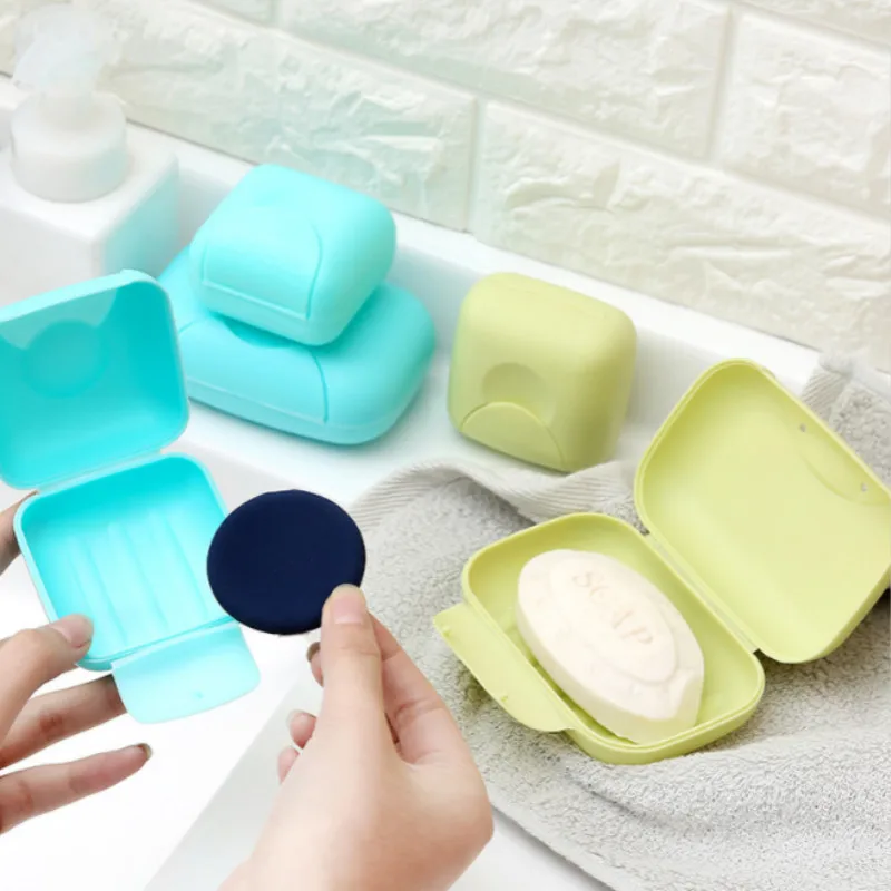 Travel Portable Creative Disposable Boxed Soap Paper Slice Sheets Mini Paper Soap Travel Hiking Container Soap Box