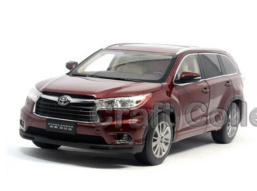 

Special Offer Red 1:18 Toyota Highlander 2015 SUV Diecast Model Car New Technology Vehicle Hot Selling