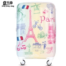 Fashion trolley luggage wheels women’s universal box abs travel bag luggage,20 24 28 abs pc euro style fashion travel luggage