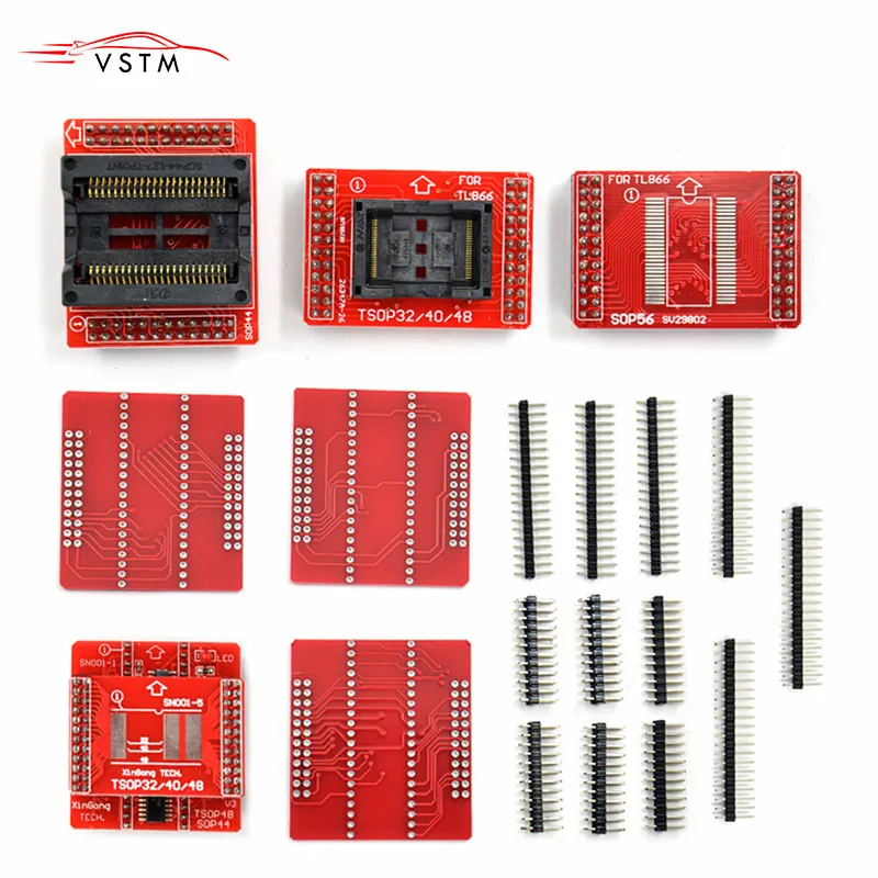 

2018 NEW original Adapters MiniPro TL866 Programmer TSOP32 TSOP40 TSOP48 SOP44 SOP56 Sockets TL866A TL866CS TL866II PLUS