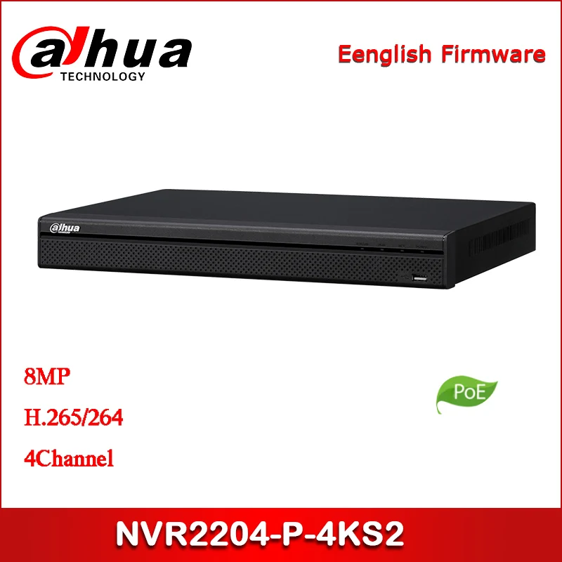 

Dahua NVR2204-P-4KS2 4 Channel 1U 4PoE Lite 4K H.265 Network Video Recorder