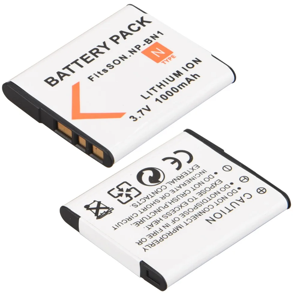 

High Quality 1pcs NP-BN1 NP BN1 Camera Battery Pack for Sony TX9 WX100 TX5 WX5C W670 TX100 W620 W630 NPBN1 Battery 1000mAh