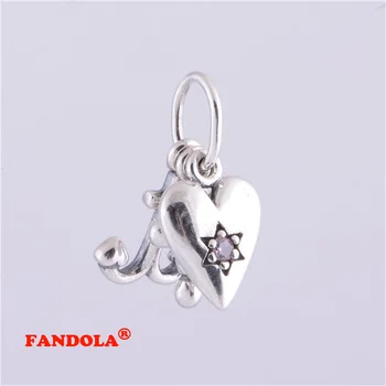 

Love Heart & Anchor Cross Authentic 925 Sterling Silver Screw Core Spacer Charm Beads Fits Pandora Charms Bracelet Jewelry LW214