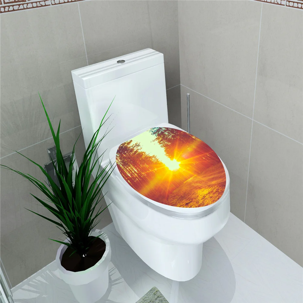 Домашний декор настенные наклейки s креативный 1 шт. 3D стикер для унитаза виниловые художественные Обои Съемные наклейки для ванной домашний декор MA17