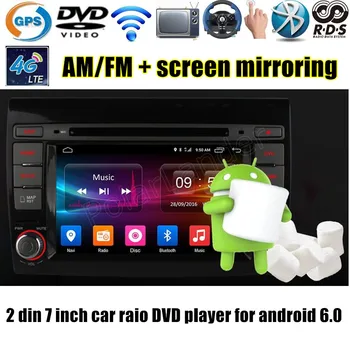 

Quad Core Android 6.0 for F-iat B/ravo 2007-2012 Car DVD Player Navigation GPS TV 4G SIM LTE Radio stereo WiFi RDS AM FM