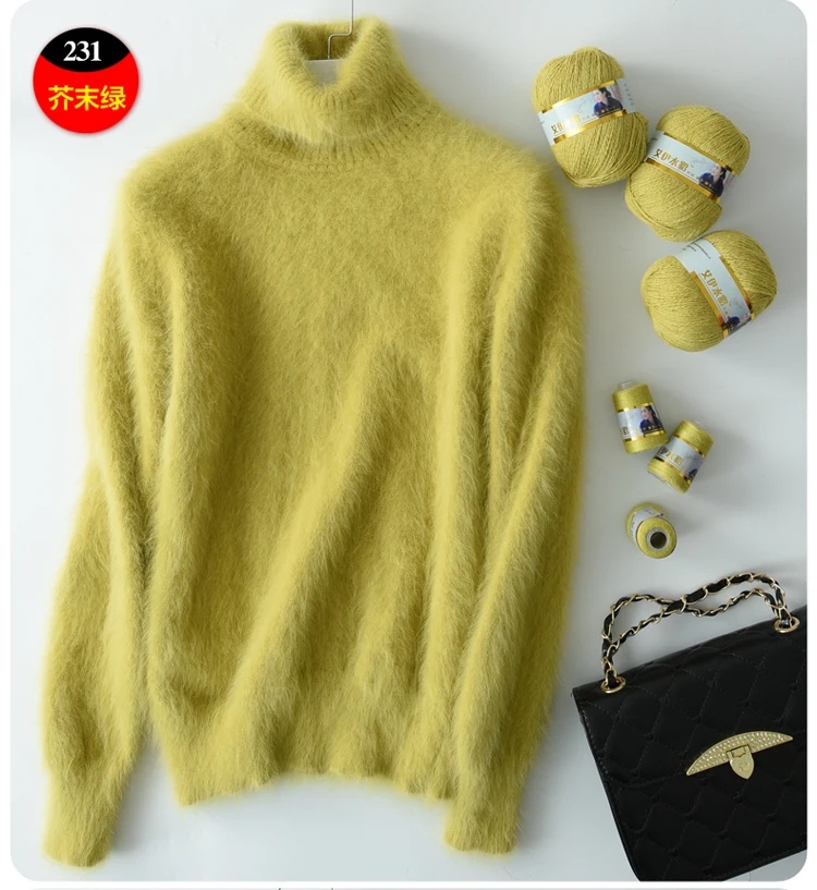 Long Plush Mink Cashmere Yarn Yarn for Knitting Warm Delicate Fluffy Yarn for Hand Sweater Cardigan Hats Soft Yarn for Women Men