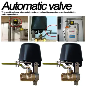 

DC8V-16V Automatic Manipulator Shut Off Valve For Alarm Shutoff Gas Water Pipeline Security Device For Kitchen & Bathroom