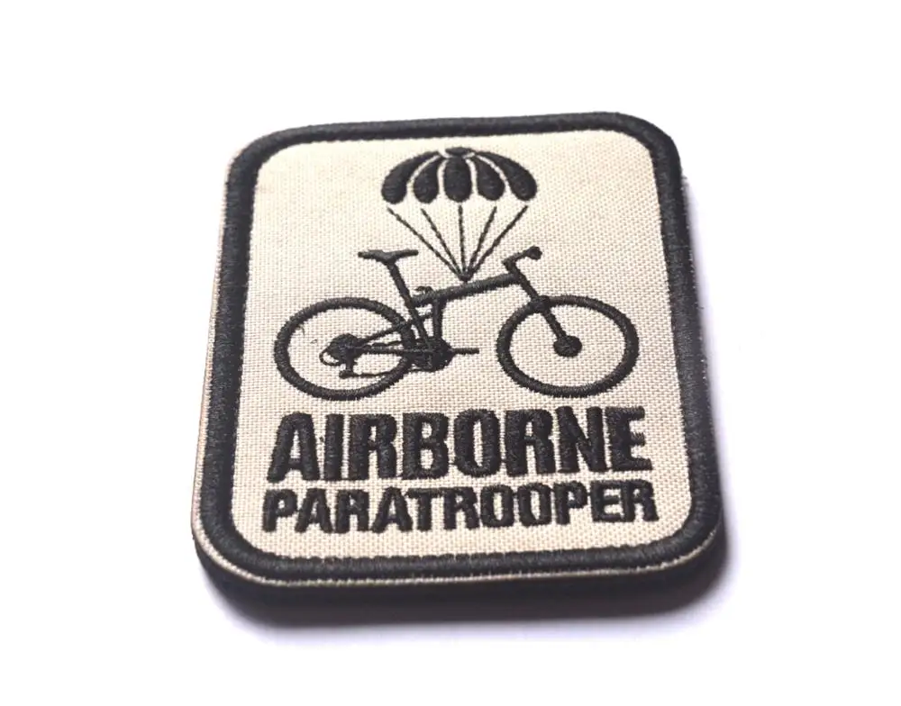 82-й 101-й десантник велосипед парашют патч боевой дух Военная нарукавная нашивка тактическая нашивка значок