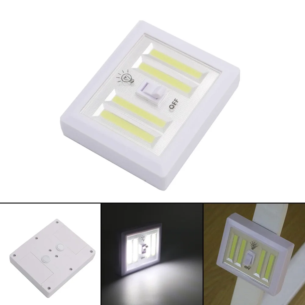 COB светодиодный беспроводной светильник, светодиодный настенный светильник, Ночной светильник, включение/выключение коридора, кухонного шкафа, аварийный светильник, ночник